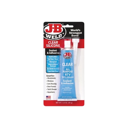 Pinpoint 3 oz Clear RTV Silicone Sealant PI3313108